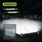 🔥【FathersDayGift】BougeRV Under Hood Work Light Bar, 3000LM LED Magnetic Light Bar with Hooks, 5200mAh Cordless Rechargeable Hood Light, Single Pack, Ideal for Mechanic, Car Repair & Garage