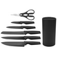 Modern 7-in-1 Kitchen Knife & Scissors Set