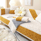 Anti slip fleece sofa cover