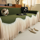Vintage Style Skirted Sofa Cover
