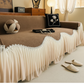 Vintage Style Skirted Sofa Cover