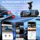 🚗4-Channel HD Dashcam with Front Interior Rear Recording🎥