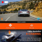 🚗4-Channel HD Dashcam with Front Interior Rear Recording🎥