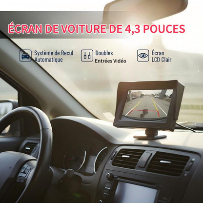 📢📢55% OFF! 🚗âœ?4.3" HD Car Display â€?Dual Video Input, Auto Reverse Switch & Wide 9Vâ€?5V Compatibility 💻