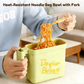 Heat-Resistant Noodle Bag Bowl with Fork