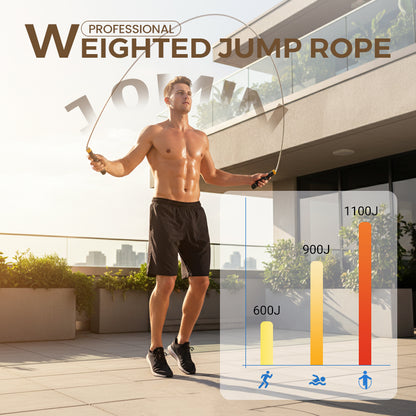 Professional Weighted Jump Rope for Fitness & Boxing