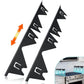 Stainless steel adjustable gap guard for between the stove edge and countertop