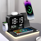 5-in-1 Wireless Charging Station with Clock & Night Light