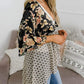 ⏳Time-Limited Special⏰Women's Floral Kimono Ruffle Sleeve Tie Cardigans Flowy Boho Loose Cover Ups