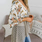 ⏳Time-Limited Special⏰Women's Floral Kimono Ruffle Sleeve Tie Cardigans Flowy Boho Loose Cover Ups