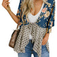 ⏳Time-Limited Special⏰Women's Floral Kimono Ruffle Sleeve Tie Cardigans Flowy Boho Loose Cover Ups