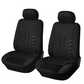 Car Seat Covers for 5 Seats Universal, Fabric Breathable Car Front & Rear Seat Protectors, Airbag Compatible, Full Protection, Fits Most Cars Trucks Vans SUVs, Red Gray Black Blue Seat Covers, Car Decor Gift, Truck Accessories, Car Interior Accessories