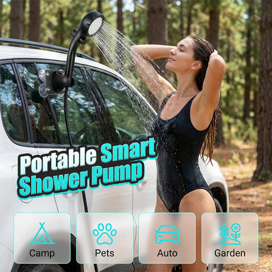 🔥New Hot Selling❤️‍🔥 Portable Shower Pump for Travel & Home