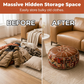 🔥Multifunctional Storage Ottoman Pouf