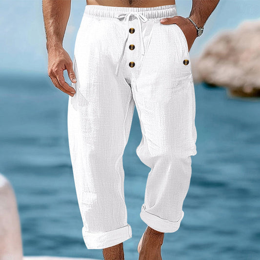 ⌛Limited-time offer-Men's Casual Linen Drawstring Pants
