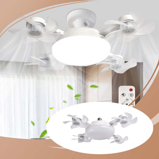 💡 2-in-1 Upgrade! ✨ Remote LED Ceiling Fan Light – Lighting + Airflow, Zero Footprint. 🌀