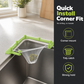 Triangle Sink Drain Rack with Disposable Filter Mesh Bags