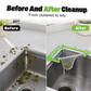 Triangle Sink Drain Rack with Disposable Filter Mesh Bags