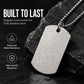 Men Hip Hop National Flag Dog Tag Pendant Necklace