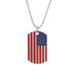 Men Hip Hop National Flag Dog Tag Pendant Necklace