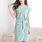 Ultra-Absorbent Wrap-Around Bathrobe for Home Use