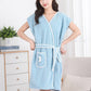 Ultra-Absorbent Wrap-Around Bathrobe for Home Use