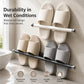 Extendable Bathroom Slipper Rack & Towel Holder