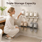 Extendable Bathroom Slipper Rack & Towel Holder