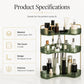 3-Tier Corner Bathroom Counter Organizer