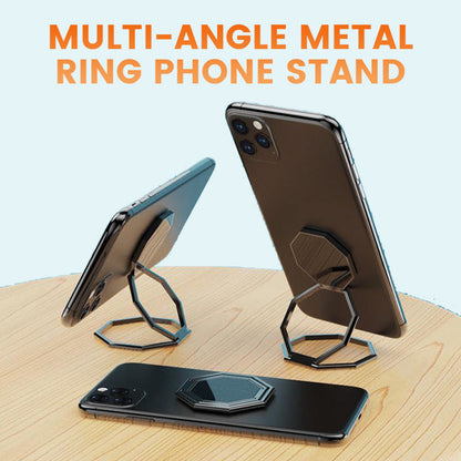 Ultra-thin Multi-Angle Metal Ring Phone Stand